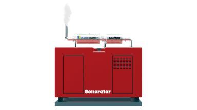 Emission control device for diesel generators