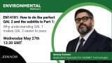 WEBINAR: How to do the perfect QAL2 for EN14181