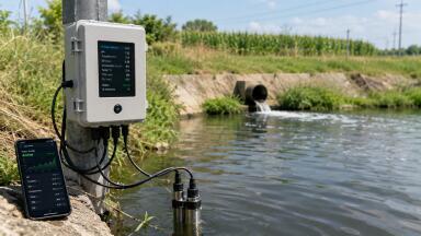 Low-cost IoT sensor system uses on-device machine learning to classify water contamination events in real time