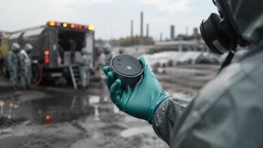 Throwable sensor offers rapid remote detection of chemical threats