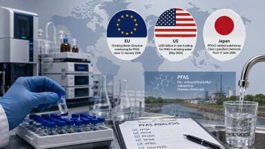 Tightening PFAS rules across US, EU and Japan drive testing and treatment demand