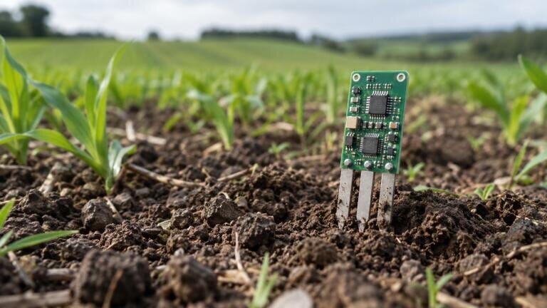 Printed electronic sensor holds steady in soil for months without recalibration, study finds