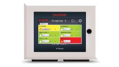 Touchscreen display brings up to 240 gas detection points onto one screen