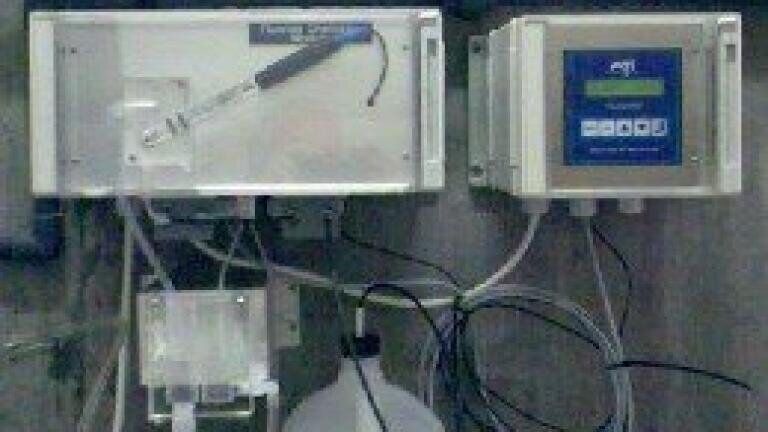 Fluoride monitor with three point calibration