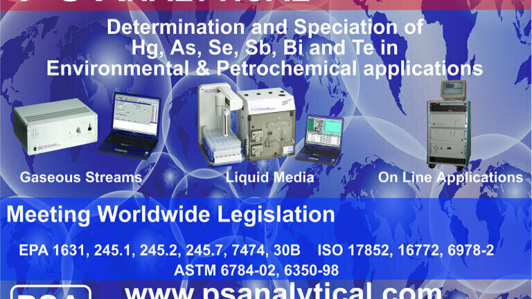 Monitoring Mercury Levels in the Environment Utilising Both Laboratory and Process Instrumentation  