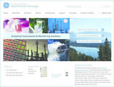 GE Analytical Instruments Launches New Web Site