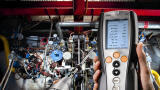 Efficient emissions monitoring of combustion processes