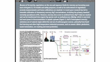 Traceable calibration methods for oxidised mercury