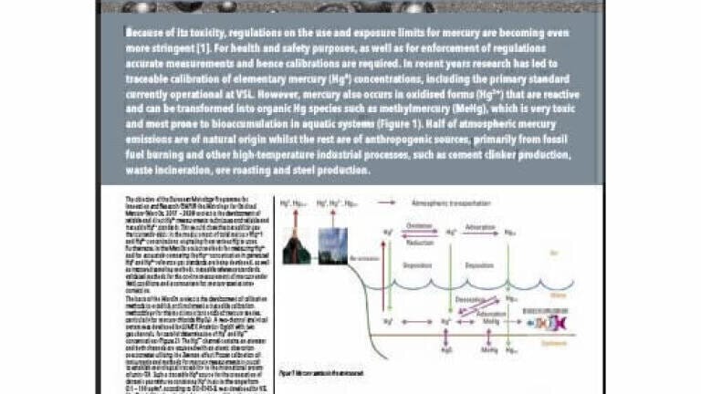 Traceable calibration methods for oxidised mercury
